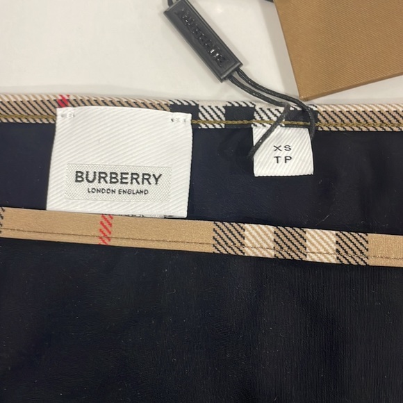 BURBERRY Black Vintage Check Detail Bikini Bottom - Picture 4 of 7